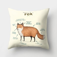 GAPANG 狐狸的冒險 抱枕套 2入