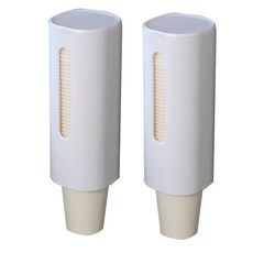 그뤠잇라이프 종이컵 디스펜서 싱글 컵 홀더, 화이트, 2개