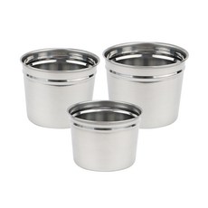 營業用不鏽鋼骨筒夾具筒 特小 + 小小 + 小 套組, 單一顏色, 1套