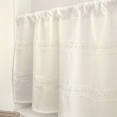 CASA VERDE 安妮短窗簾, 白色