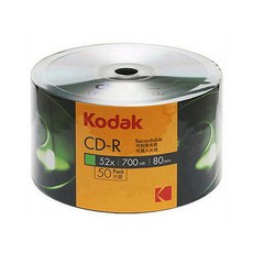 KODAK 柯達 普通 52x 說唱 CD R 空白光盤 50p, 單品