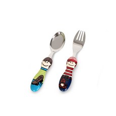 EAT4FUN 孩童湯匙+叉子, Chris+Ben, 1組