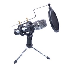 arsnovo Shockmount Pop Filter 集成桌面錄音麥克風支架, UMS60