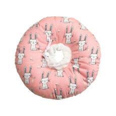 RA BYUL La Plus寵物甜甜圈防舔頸圈, 粉紅兔子