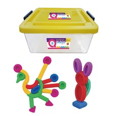 大容量積木塊+收納盒 Q6014-2K, 混色
