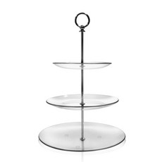 蕾緹西亞 3層玻璃架, 單一顏色, 1個