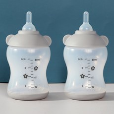 PASTEL PET 素色寵物奶瓶 均碼, 灰色, 2個