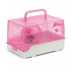 뉴에이지 미니버스 햄스터 케이지 NA-H162, 핑크, 1개