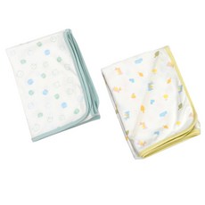 Dong mulone 可愛小兔圖案包巾+泡泡貓咪圖案包巾