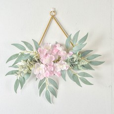 塔尼家金環花朵人造花圈 三角形 16 ZSP006, 混合色系