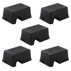 椰殼爬蟲躲避屋 大, 黑色, 5個