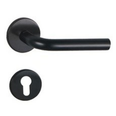 모티스레버 방문손잡이 키형 블랙 M2950BK 모티스락 72 x 45 mm, 1개