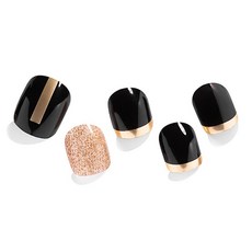 젤팡 차가운 밤하늘 패디 팁 유광, 혼합색상, 1개