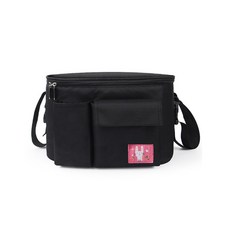 嬰兒車動物圖案收納包, 黑兔款, 1入