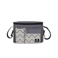 嬰兒車雙色口袋收納包, 波紋款, 1入