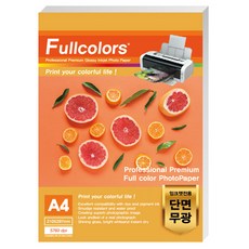 Fullcolors 全彩 噴墨專用相紙 霧面 110g, A4, 100個