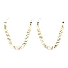 磁吸窗簾綁帶 M, 白色, 2個