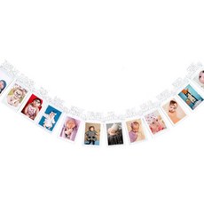 DIY照片全旗派對花環 3入, 5型