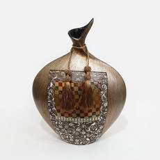 藤蔓裝飾花瓶 橫型 BY755, 單色