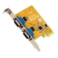 넥스트 2포트 RS232 시리얼 PCI-Express 카드, SUNIX SER6437A, 1개