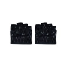 GUNU瑜珈健身防滑手指半手套 2入, 黑色的
