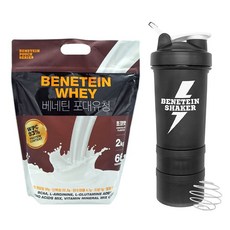 BENETEIN 乳清巧克力味 2kg + Shaker Black, 1套