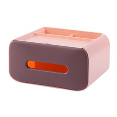 블럭마트 심플 다용도 휴지케이스, 핑크, 1개