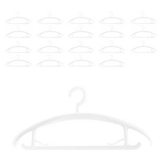 블럭마트 파스텔 2 in1 옷걸이, 화이트, 20개