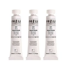 신한화구 한국화물감 331 설백 3p, 50ml, 1색
