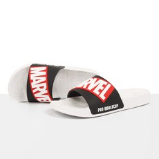PRO WORLD CUP Marvel印花拖鞋, 白色的, 280