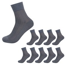 GUNYANGSSICK 男士條紋網眼中筒襪 10雙