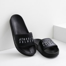 Arnold Palmer 情侶款字母印花拖鞋, 黑色, 245