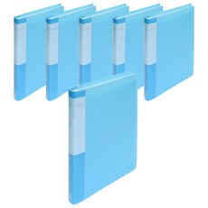 ECO Chungwoon PP 透明文件夾 A4 40頁, 天空藍, 6個