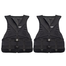 BUFFALO 三層救生衣 2p, 黑色