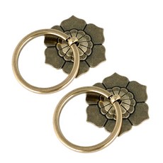 MONESPACE 復古傳統家具把手 5111 1孔 2入 + 螺絲隨機發送 2入組, 1套