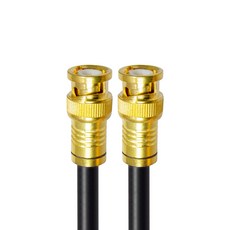 마하링크 국산 프리미엄 BNC 5C 동축 케이블 골드 블랙 20m, CP-1288, 1개