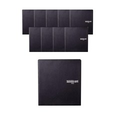 陽地日記 商務名片夾 6號 10入, 黑色, 4層