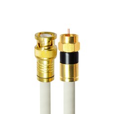 高級 BNC 轉 RF 5C 同軸電纜 金白色 50m, CP-1308
