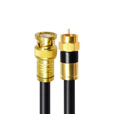 마하링크 프리미엄 BNC TO RF 5C 동축 케이블 골드 블랙 20m, CP-1279, 1개