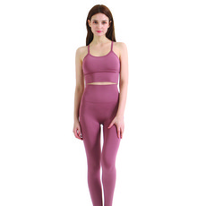 NOKJOK 女款瑜伽背心+9分內搭褲套裝