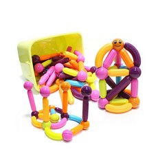 磁石模塊玩具 42入, 混色