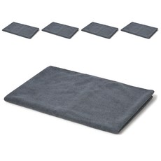 磨砂超細纖維除塵清潔劑灰色 60 x 40cm, 5個