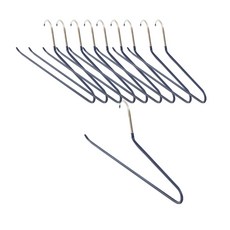 Tanniye防滑褲子衣架 GJJ009, 海軍, 10個