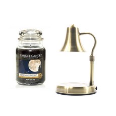 洋基蠟燭大爵士 + 高低蠟燭加熱器 + 燈泡 2 件套, 溫暖（復古），蠟燭（仲夏夜）