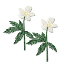 風格刺繡臂章, 馬齒莧, 2個