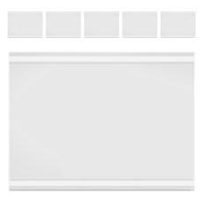 黏貼式牆壁掛架 印花花朵 橫型, 6個