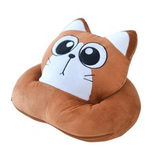 GUNU 냥냥이 낮잠 베개 쿠션, 갈색냥이