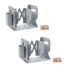 JS컴퍼니 접이식 책꽂이 2p + 필기구홀더 2p + 핸드폰거치대 2p 세트, 그레이