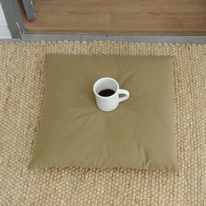 簡約素色坐墊套, 淺褐色的