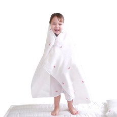 아리베베 인견자수 유아 블랭킷, 피치베베